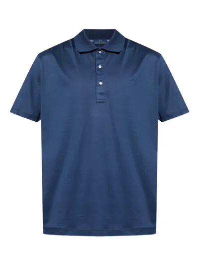 Paul & Shark Logo-embroidered Polo Shirt In Blue