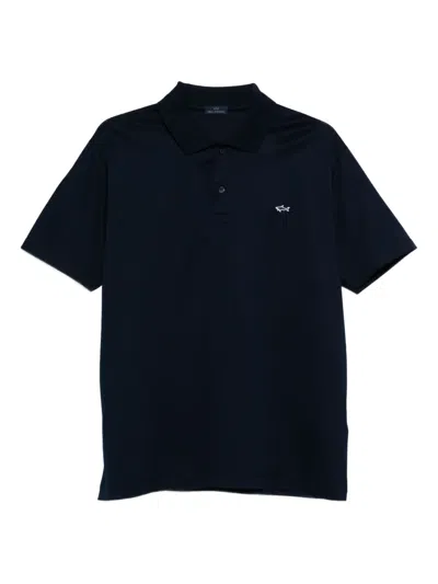 PAUL & SHARK LOGO-EMBROIDERED POLO SHIRT