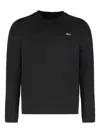 Paul & Shark Logo-embroidery Long-sleeve T-shirt In Black