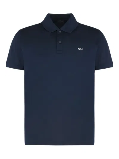 Paul & Shark Short Sleeve Polo Featuring Side Slits In Yellow
