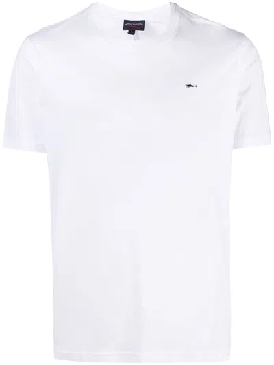 PAUL & SHARK LOGO PATCH COTTON T-SHIRT