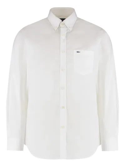 Paul & Shark Logo-patch Shirt In White