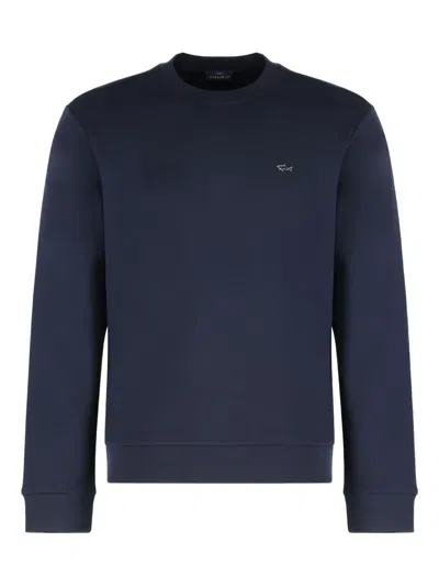 PAUL & SHARK LOGO-PATCH SWEATSHIRT