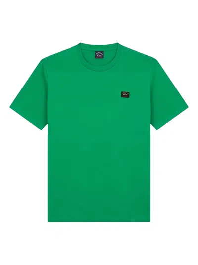 Paul & Shark Logo-patch T-shirt In Green