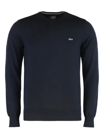 Paul & Shark Logo-patch Top In Blue