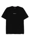 Paul & Shark Logo Print Cotton T-shirt Clothing In Black