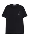 Paul & Shark Logo-print Cotton T-shirt Clothing In Black