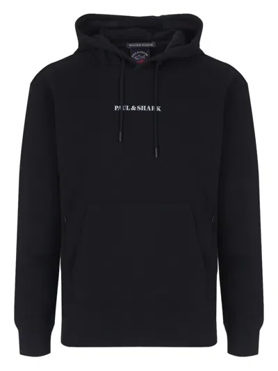 PAUL & SHARK LOGO-PRINT HOODIE