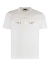 Paul & Shark Cotton Jersey Logo Print Crew Neck T-shirt In White