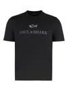 Paul & Shark Logo-print Short-sleeve T-shirt In Black