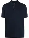 Paul & Shark Logo-print Short-sleeved Polo Shirt In Blau