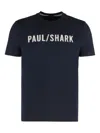 Paul & Shark T-shirt In Cotton Jersey With Logo In Blue