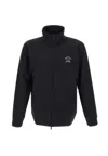 Paul & Shark Logo-print Zip-up Cotton Blend Sweatshirt Clothing In Black