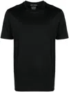 Paul & Shark Logo-tape Cotton Shirt In Black