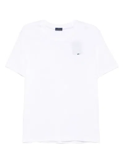 Paul & Shark Logo T-shirt In Cotton In White
