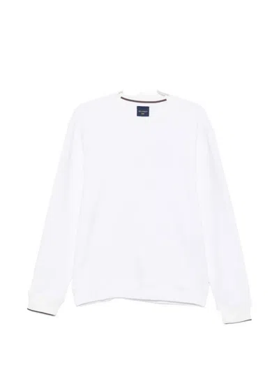 Paul & Shark Logo-embroidered Sweatshirt In White