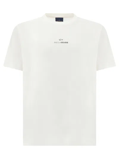 Paul & Shark Logo-print Cotton Jersey T-shirt In White