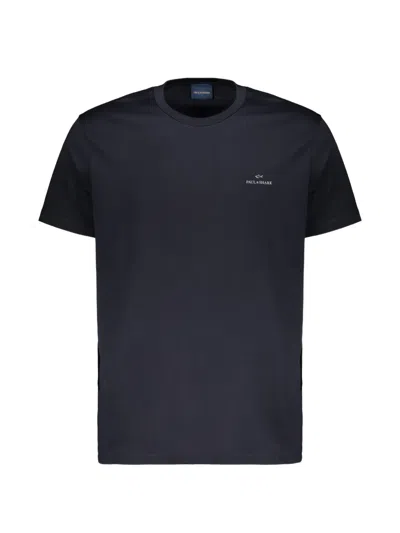 Paul & Shark Logo-print Crew-neck T-shirt In Blue