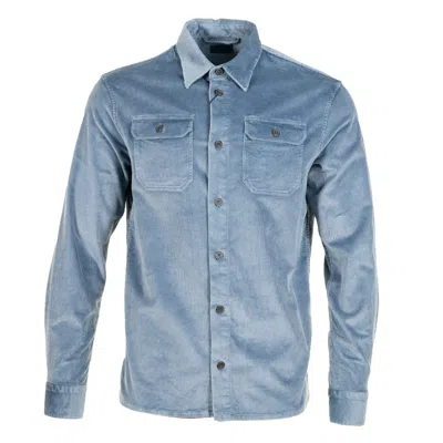 Paul & Shark Long Sleeve Corduroy Overshirt Flint Blue