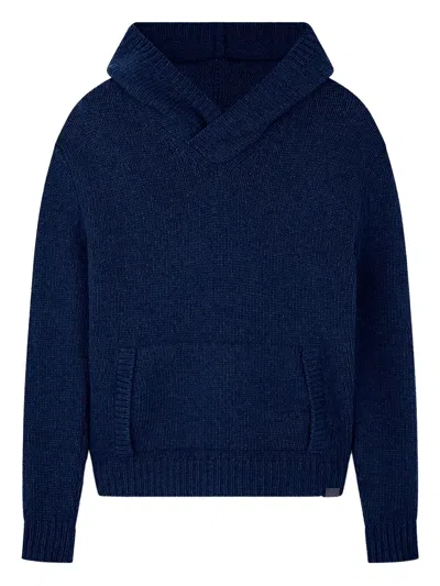 Paul & Shark Long-sleeve Hoodie In Blue