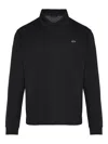 Paul & Shark Long-sleeve Polo Shirt In Black