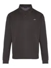 Paul & Shark Long-sleeve Polo Shirt In Brown