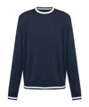 Paul & Shark Long Sleeve Sweater In Blue