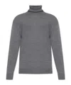 Paul & Shark Cozy Turtleneck Sweater Long Sleeves In Gray