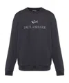 Paul & Shark Shark-logo Cotton Sweatshirt In Blue