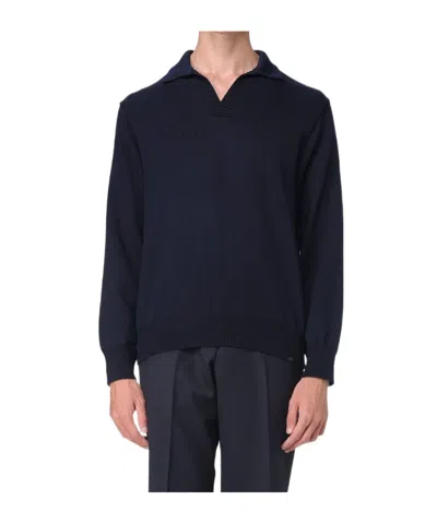 PAUL & SHARK LONG-SLEEVED LAPEL SWEATER