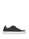 Paul & Shark Low White-sole Sneakers In Black