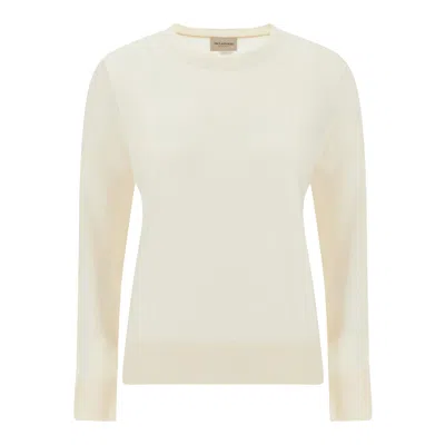 Paul & Shark Wool And Silk Sweater In White