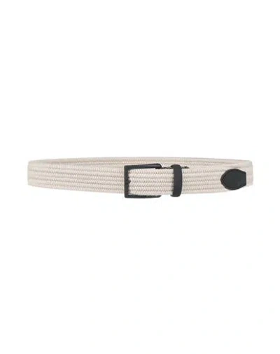 Paul & Shark Man Belt Beige Size 42 Wool, Acrylic, Cotton, Viscose, Rubber