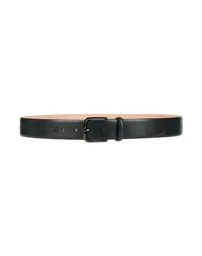 Paul & Shark Man Belt Navy Size 38 Cow Leather
