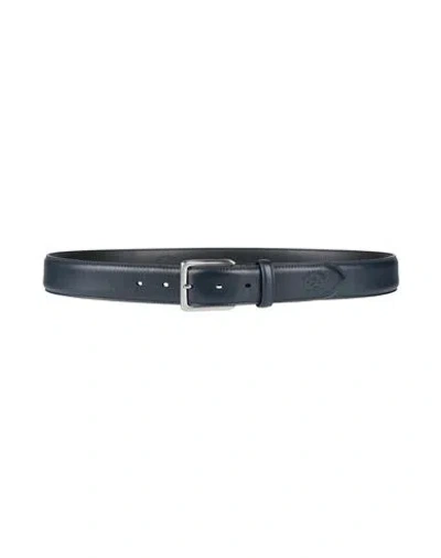 Paul & Shark Man Belt Navy Size 38 Cow Leather