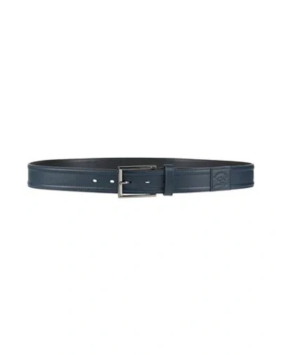 Paul & Shark Man Belt Navy Size 38 Cow Leather