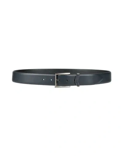 Paul & Shark Man Belt Navy Size 42 Cow Leather