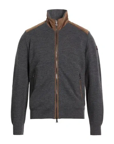 Paul & Shark Man Cardigan Grey Size M Virgin Wool In Gray