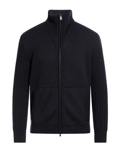Paul & Shark Man Cardigan Midnight Blue Size L Virgin Wool