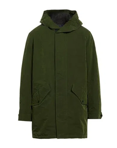 Paul & Shark Man Coat Military Green Size Xxl Polyester, Nylon