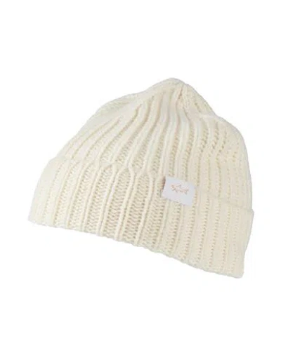 Paul & Shark Man Hat Cream Size Onesize Wool, Nylon In White
