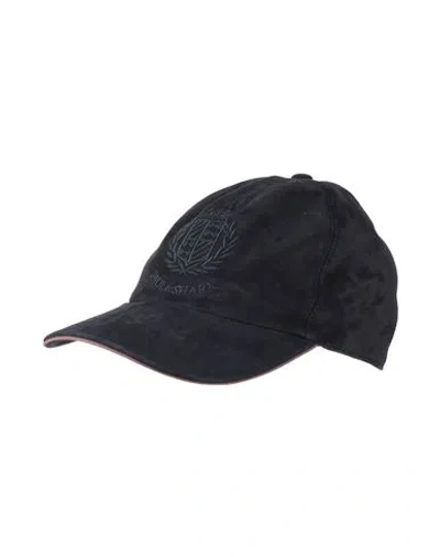 Paul & Shark Man Hat Midnight Blue Size M Goat Skin