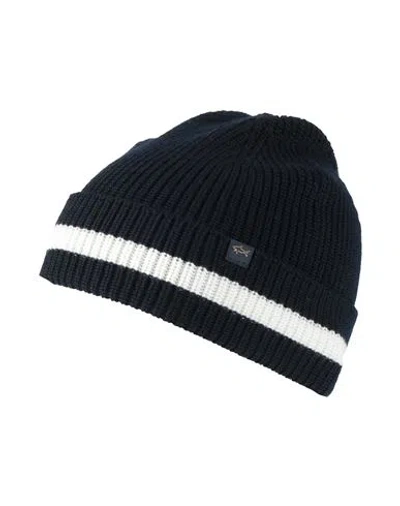 Paul & Shark Man Hat Navy Size Onesize Virgin Wool