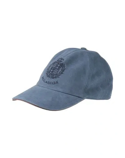 Paul & Shark Man Hat Slate Blue Size M Goat Skin