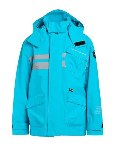 Paul & Shark Man Jacket Azure Size Xxl Polyester In Blue
