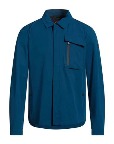 Paul & Shark Man Jacket Blue Size Xxl Polyester, Elastane
