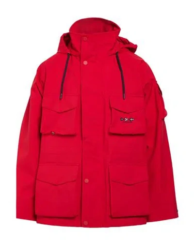 Paul & Shark Man Jacket Red Size Xl Polyester