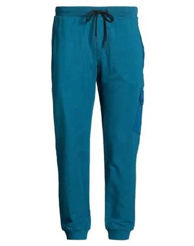Paul & Shark Man Pants Deep Teal Size Xxl Cotton, Elastane In Blue