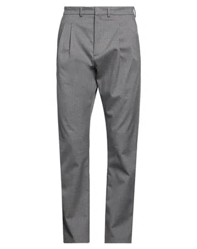 Paul & Shark Man Pants Grey Size 40 Cotton, Virgin Wool, Elastane In Gray