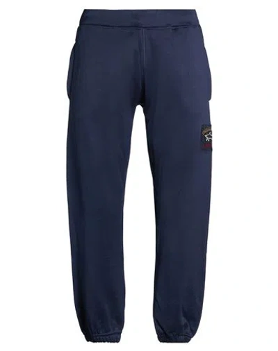 Paul & Shark Man Pants Midnight Blue Size L Polyester, Cotton